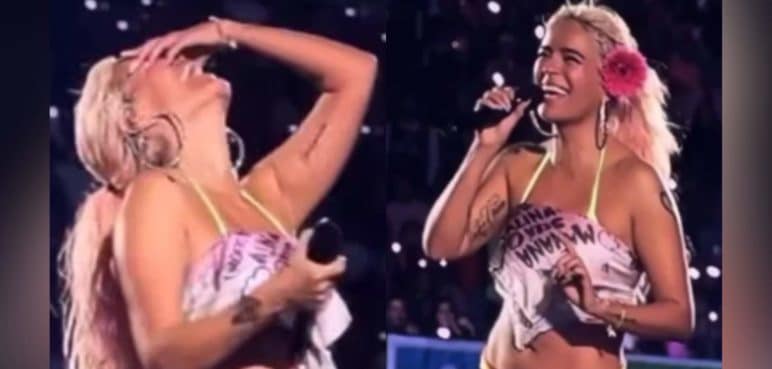 Video: Karol G olvidó la letra de una canción en un concierto en México
