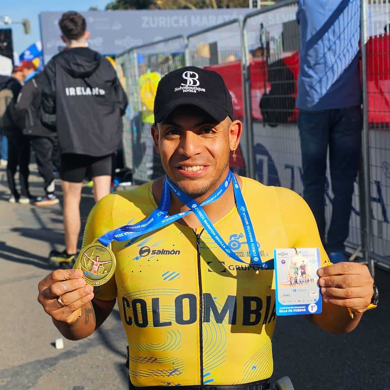 Colombiano ganó el Zurich Maratón de Sevilla y suma en camino a los Paralímpicos