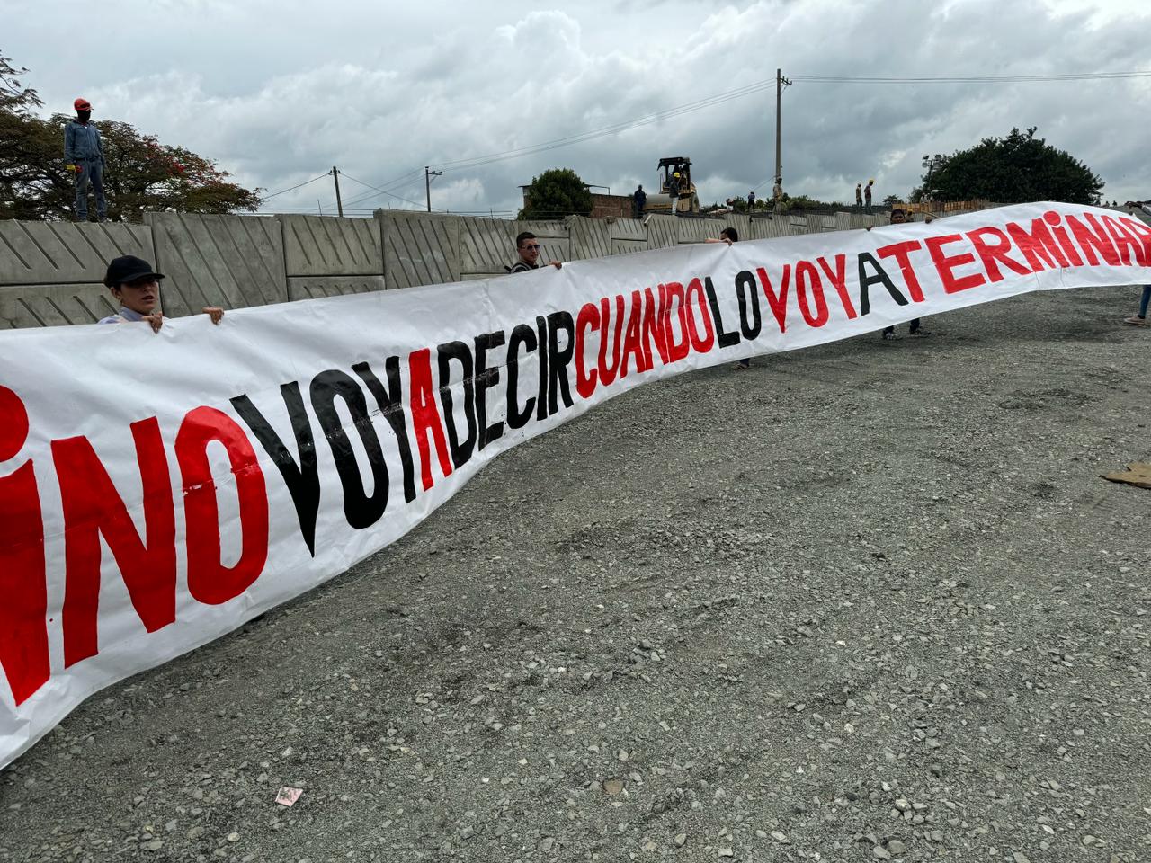 Inician las protestas en Juanchito: Se cumplen 9 años de la construcción del nuevo puente
