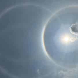 Imágenes: En el cielo caleño se presenció el fenómeno halo solar ¿A qué se debe?