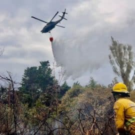 Tras intensas horas de trabajo autoridades apagaron incendio forestal en Yumbo