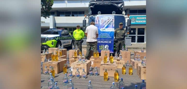 Autoridades incautaron 496 botellas de aguardiente ilegales en Cali