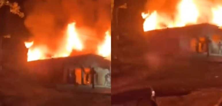 Voraz incendio en el municipio de El Cantón de San Pablo, Chocó