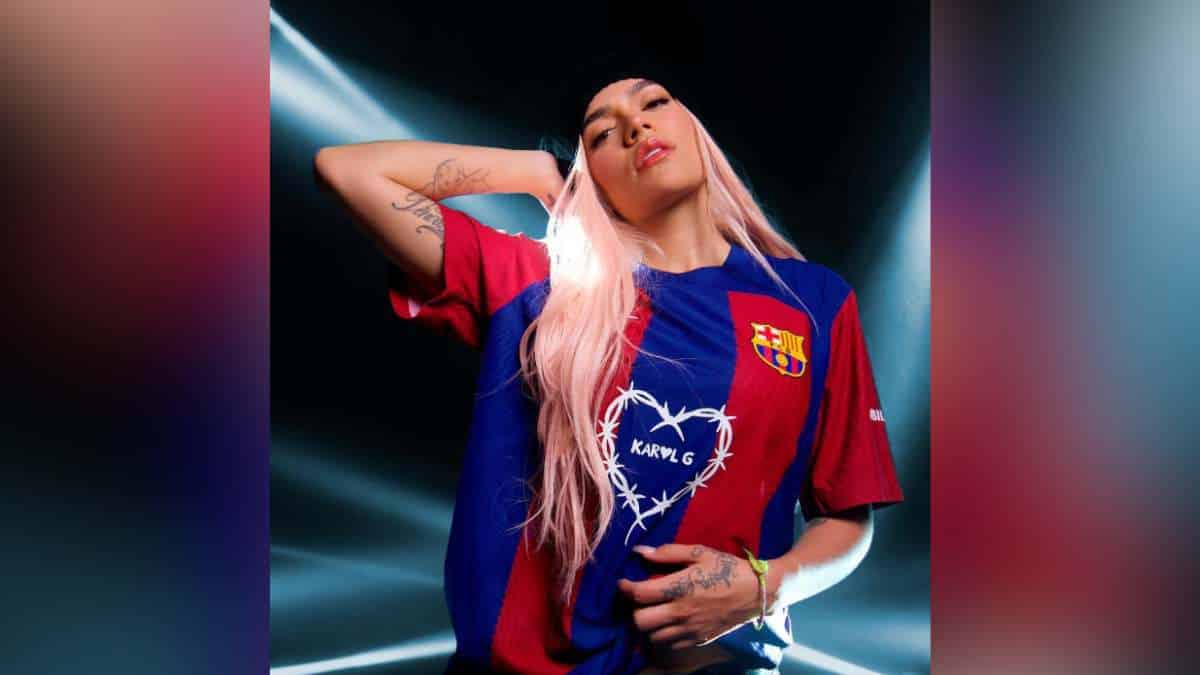 Es oficial: Barcelona FC lucirá el logo de Karol G en sus camisetas