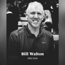 Falleció Bill Walton, estrella y dos veces campeón de la NBA