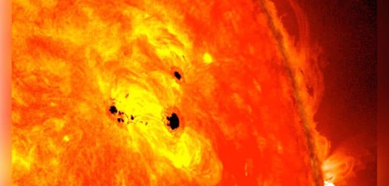 Nasa habla sobre la mancha gigante en el sol, ¿hace cuánto existe?