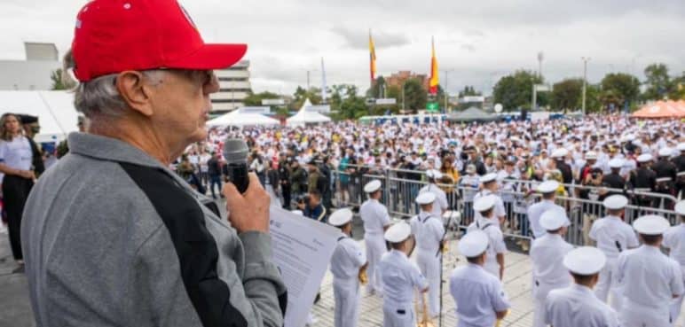 Controversia: Abuchean al ministro de Defensa durante discurso en Bogotá