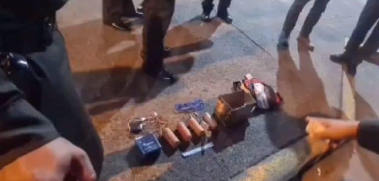 Policía de Cali halla 2 kilos de pentolita junto con otros artefactos en un taxi