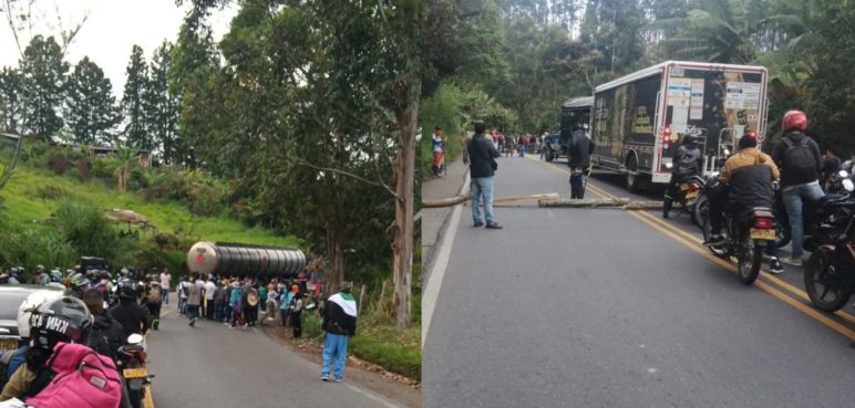 Atención: Reportan bloqueos en la vía Panamericana en el norte del Cauca