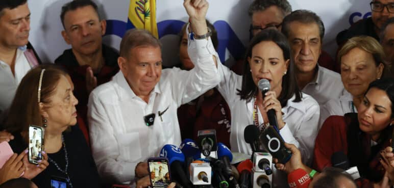 María Corina cuestiona resultados oficialistas y dice que el "nuevo presidente electo" es Edmundo González