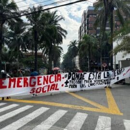 Protesta del colectivo ‘Minga sin techo’ en Cali: Piden ayuda para obtener programa de vivienda