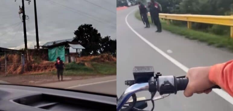 Video: Reportan presencia de guerrilleros del ELN en vía Panamericana entre Popayán y Cali