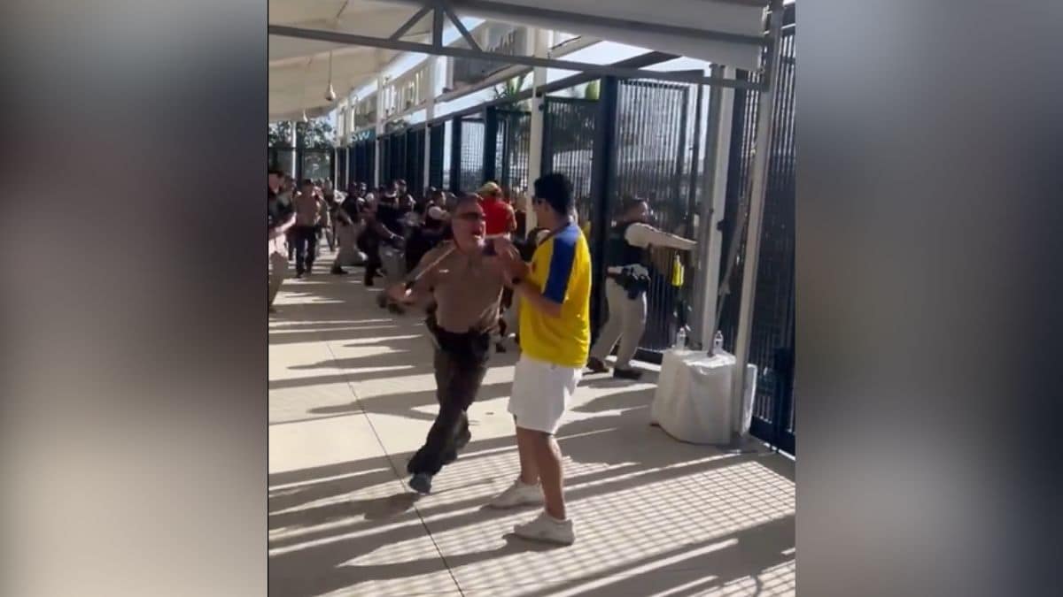 Videos: Desmanes a las afueras del estadio donde se jugará la final de la Copa América