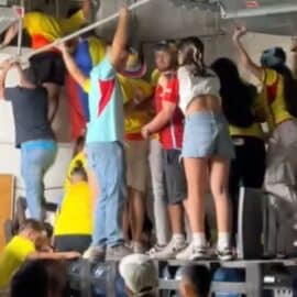 Video: Colombianos se 'colaron' por los túneles de ventilación del estadio Hard Rock