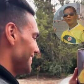 El grandioso gesto de Falcao a la cantante que le compuso una canción