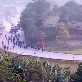 Autoridades realizan operativo para levantar bloqueo en la Vía Panamericana