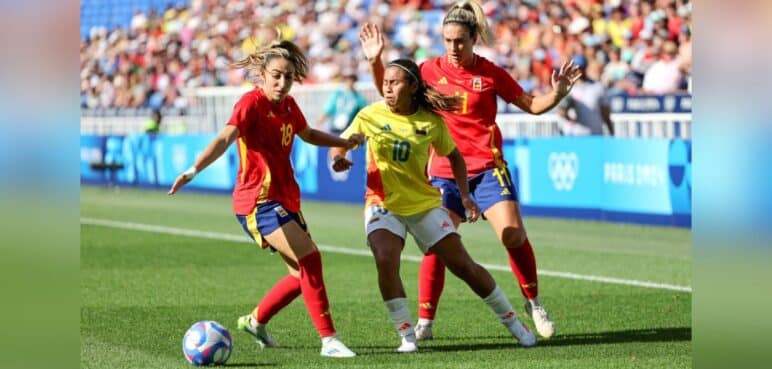 Colombia Femenina complicó a España y quedó a poco de pelear medalla en París