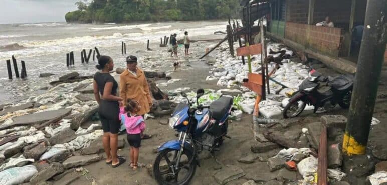 Juanchaco, Ladrilleros y La Barra sufren afectaciones por la erosión costera en el Pacífico