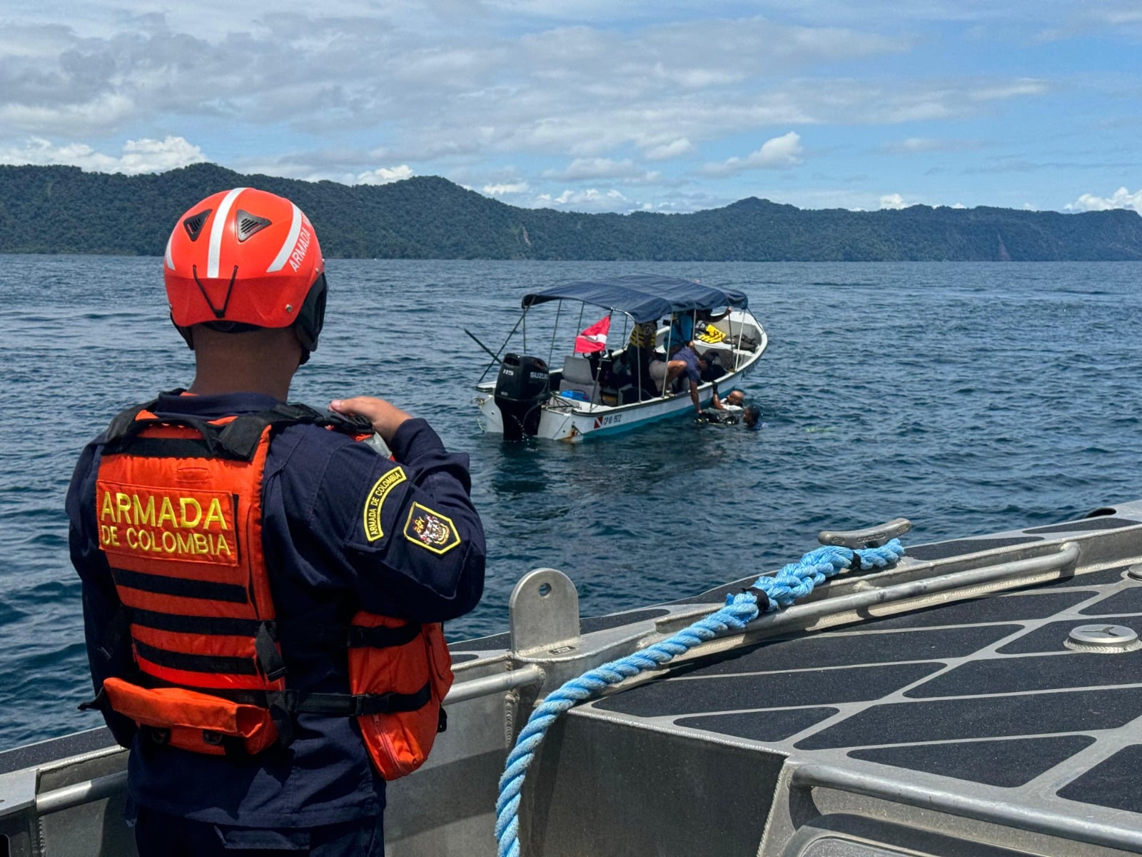 Segundo rescate de ballena en aguas del Pacífico chocoano