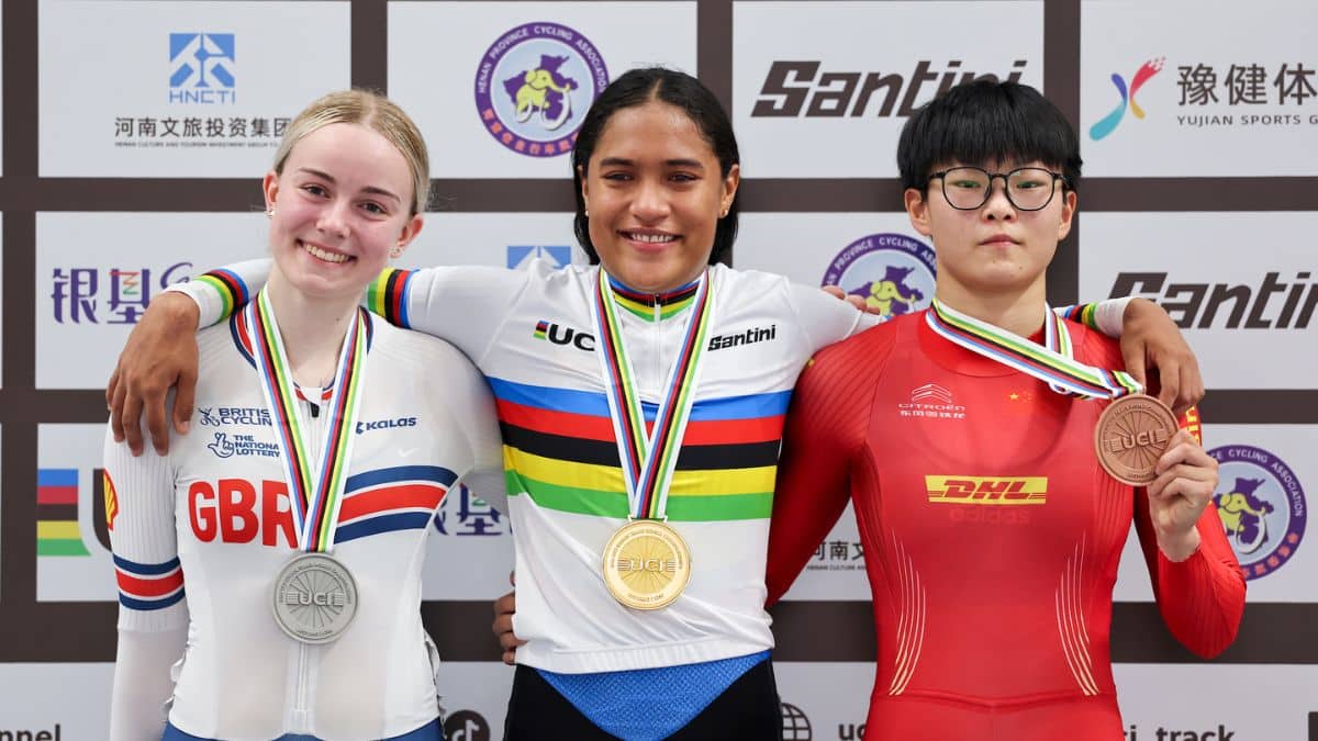 ¡Colombia en lo más alto! Stefany Cuadrado se corona campeona en el Mundial Juvenil de Pista