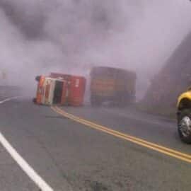 Grave accidente con químico en la vía al mar deja un fallecido y un herido crítico