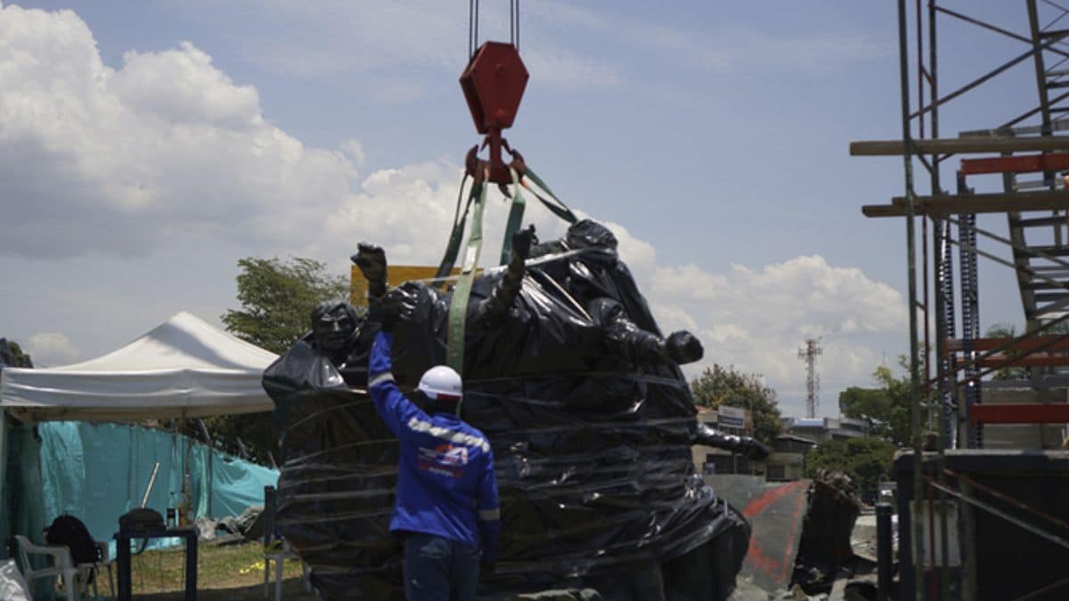 Restauración del Monumento a la Solidaridad en Cali entra en su fase final