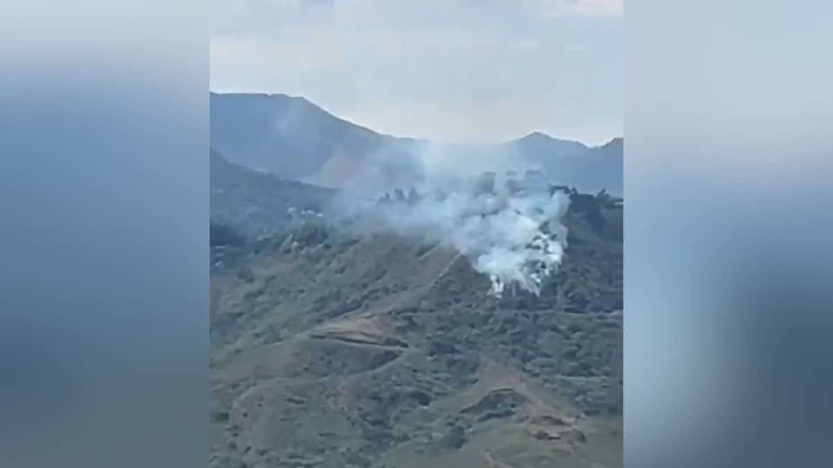 Atención: Se registra un incendio forestal en el sector El Faro, vía Cristo Rey