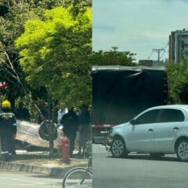 Atención: Se registró un accidente de tránsito en Bochalema, sur de Cali