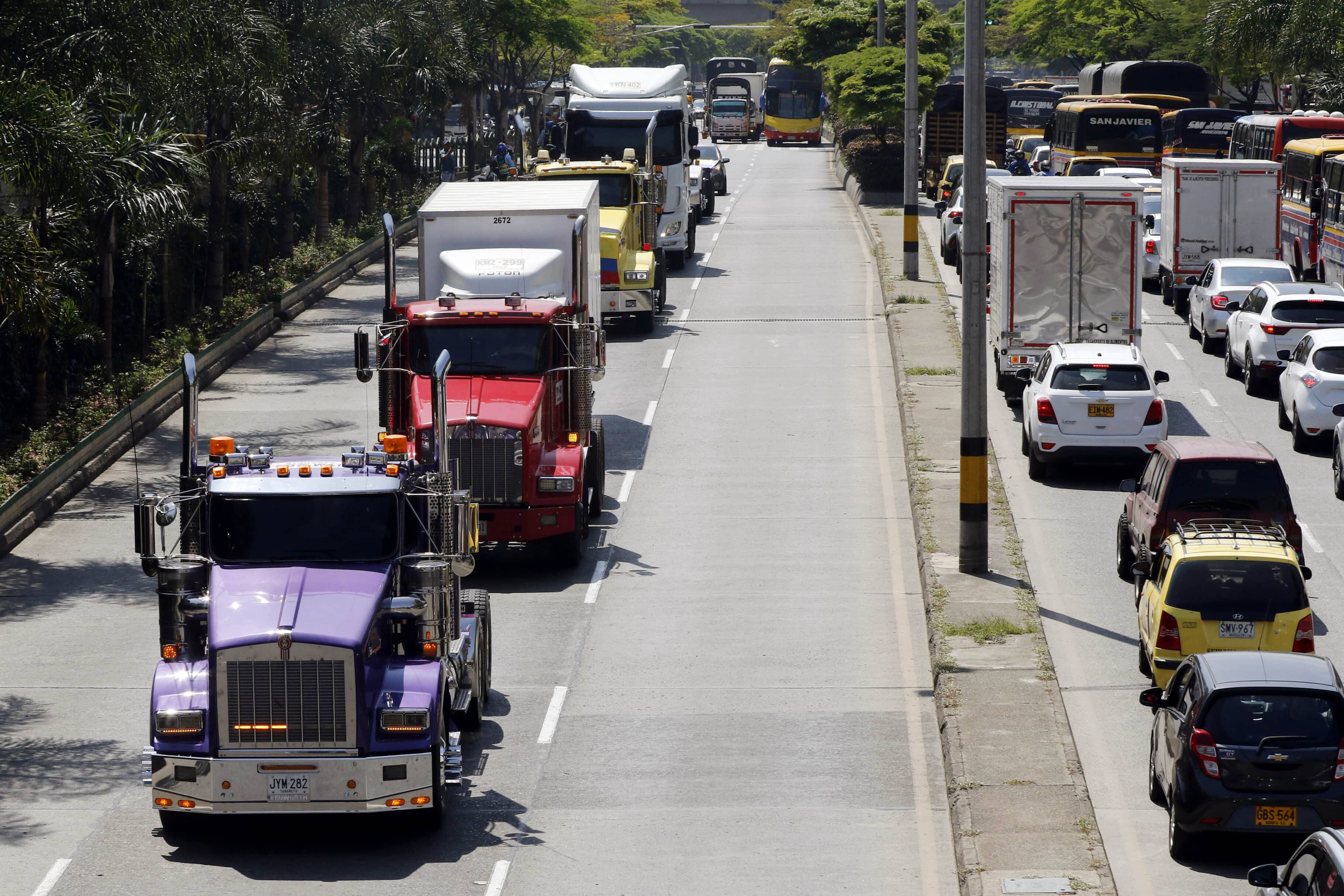 Conozca los que serían los puntos de bloqueos del paro de camioneros en Cali