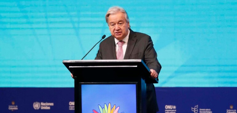 Secretario General de la ONU expone la crisis de contaminación por plástico, en la COP16