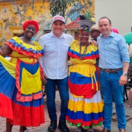 Alcaldes de Cali y Cartagena firman acuerdo de hermanamiento, entre los barrios Getsemaní y Obrero