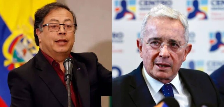 Gustavo Petro y Álvaro Uribe chocan por reforma laboral