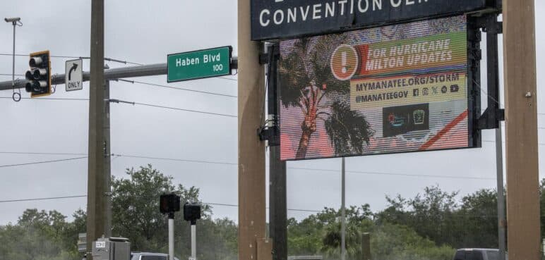 Emiten alerta de tornados para zonas del sur de Florida, EE.UU., por huracán Milton