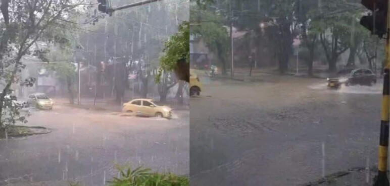 ¡Atención! Fuerte aguacero provoca emergencias en el sur de Cali