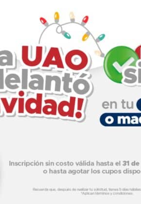 Inscripción sin costo y descuentos exclusivos en la UAO ¡Se adelantó la Navidad!