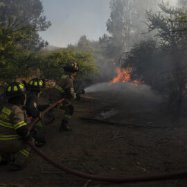 Alerta roja por los incendios forestales que se propagan en Valparaíso, Chile