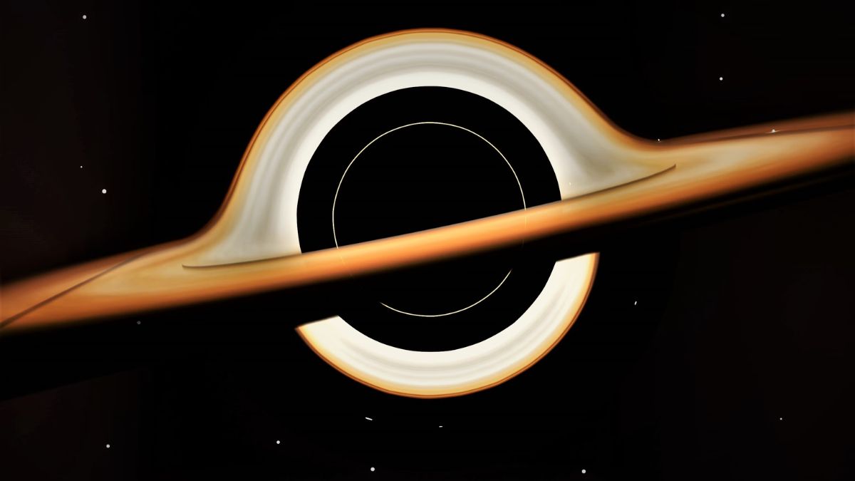 agujero negro en el espacio.