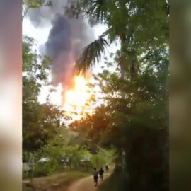 Erupción de volcán de lodo en el Urabá afectó a más de 100 familias