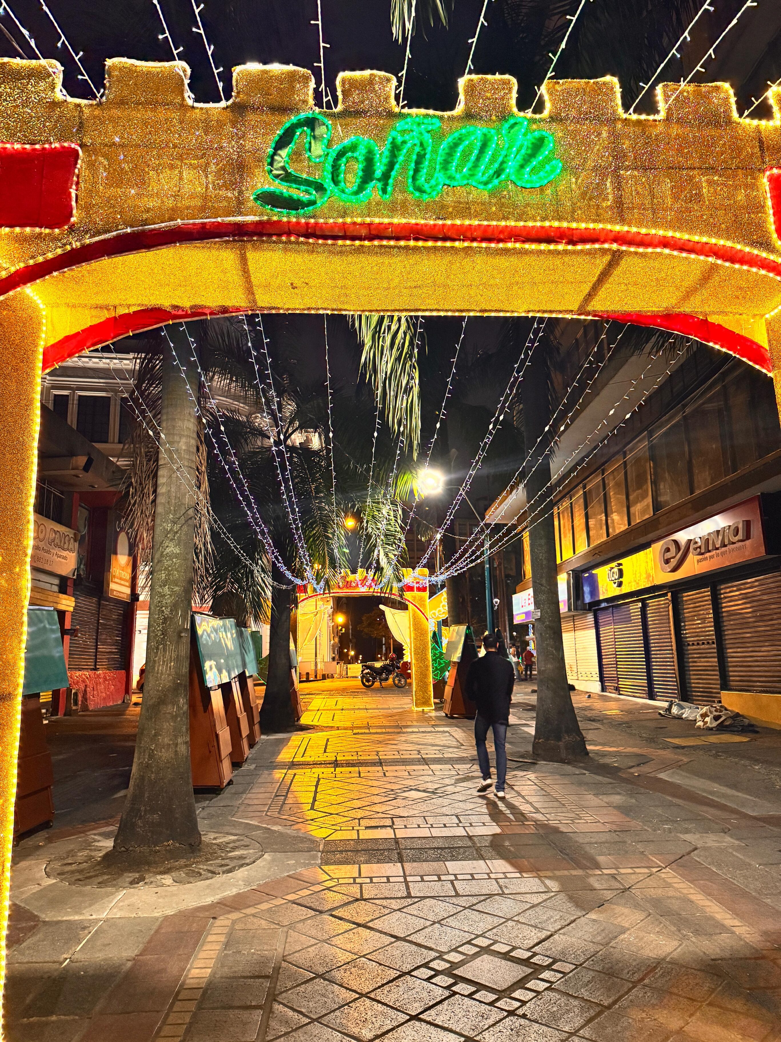 Alumbrado navideño en Cali 2024.