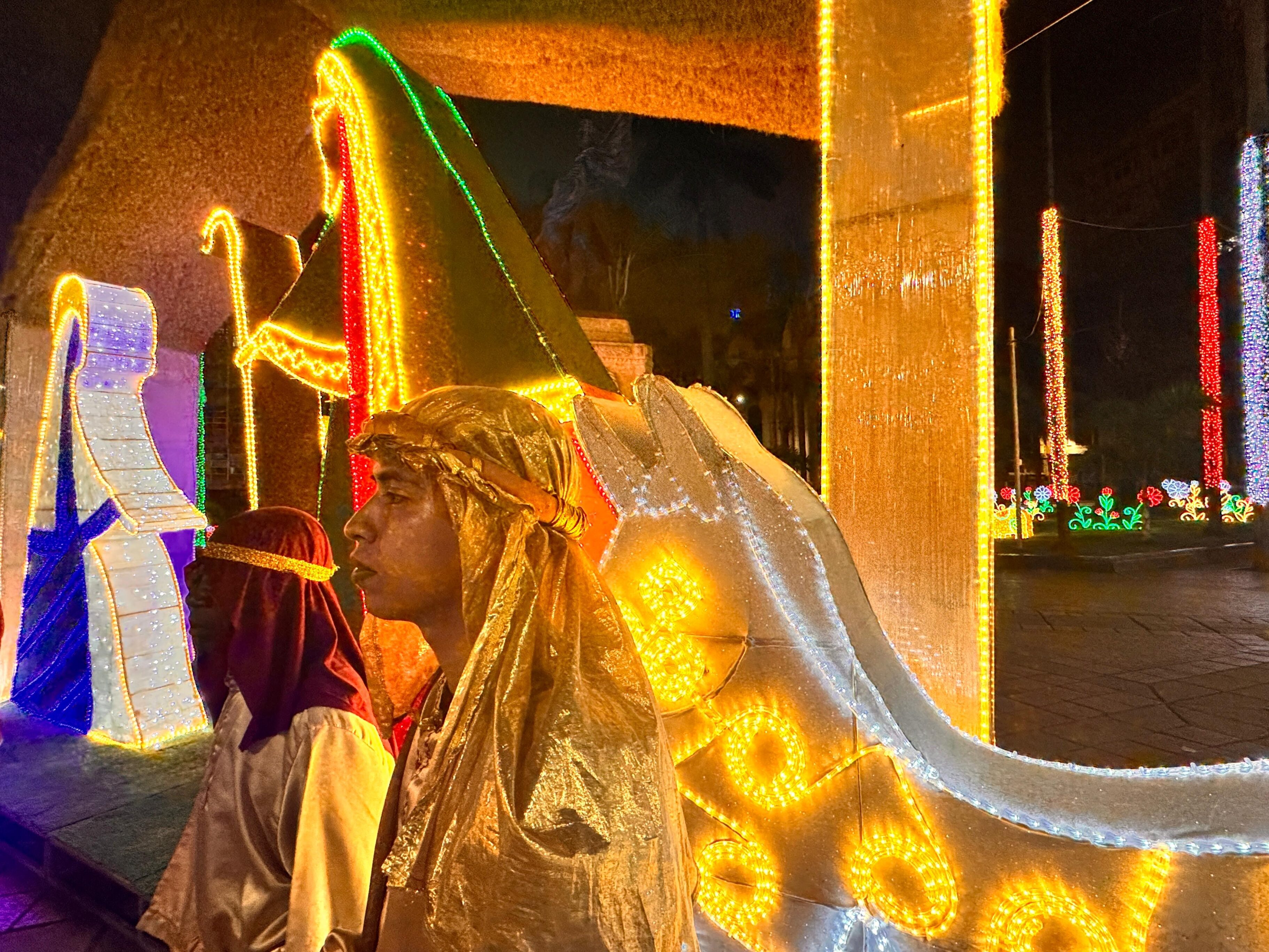 Alumbrado navideño en Cali 2024.