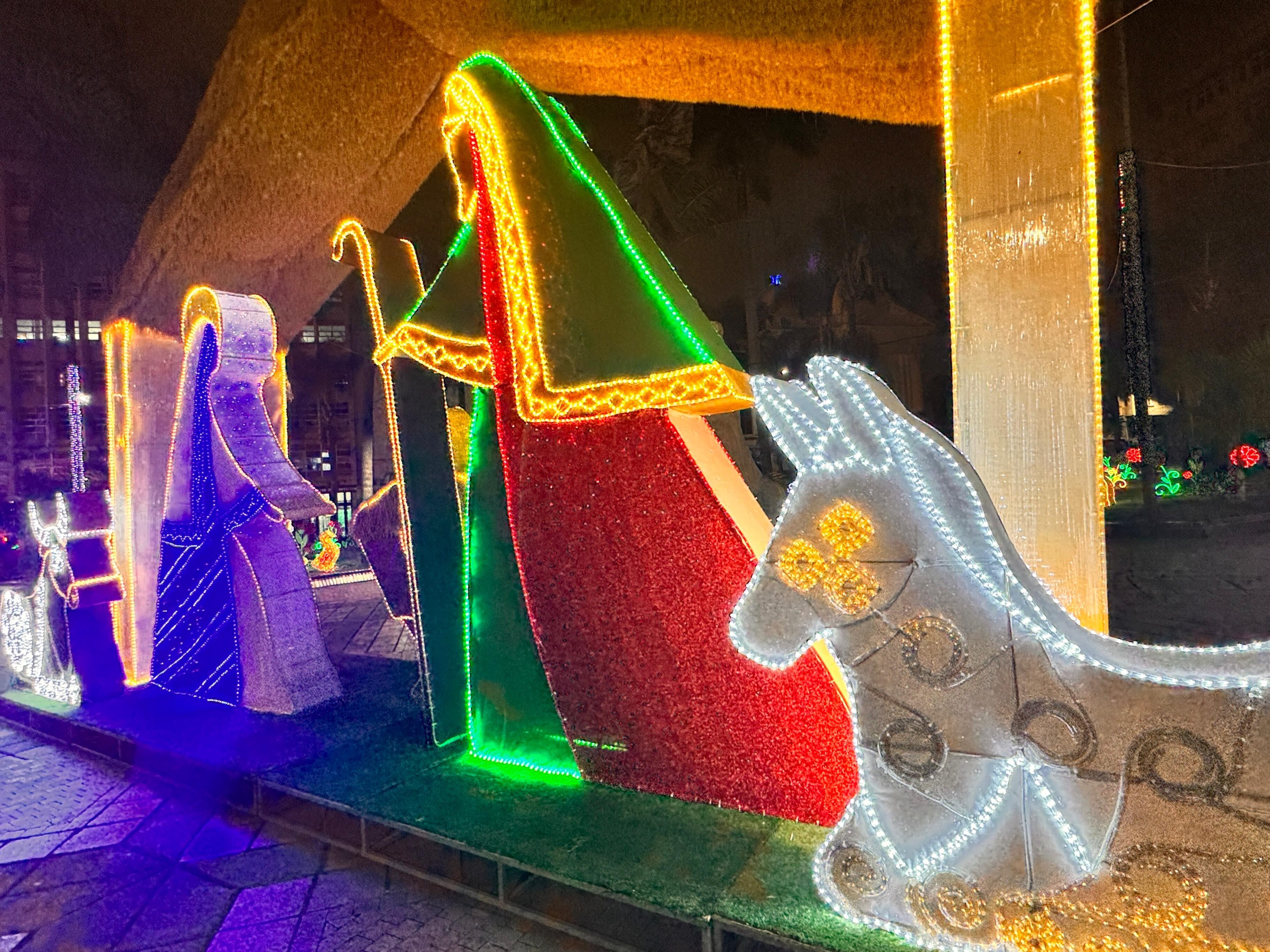 Alumbrado navideño en Cali 2024.