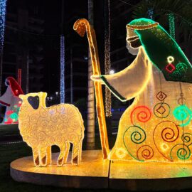 Alumbrado navideño en Cali 2024.