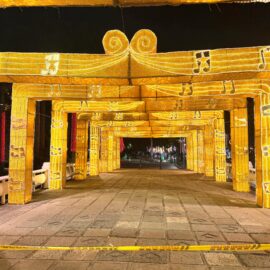 Alumbrado navideño en Cali 2024.