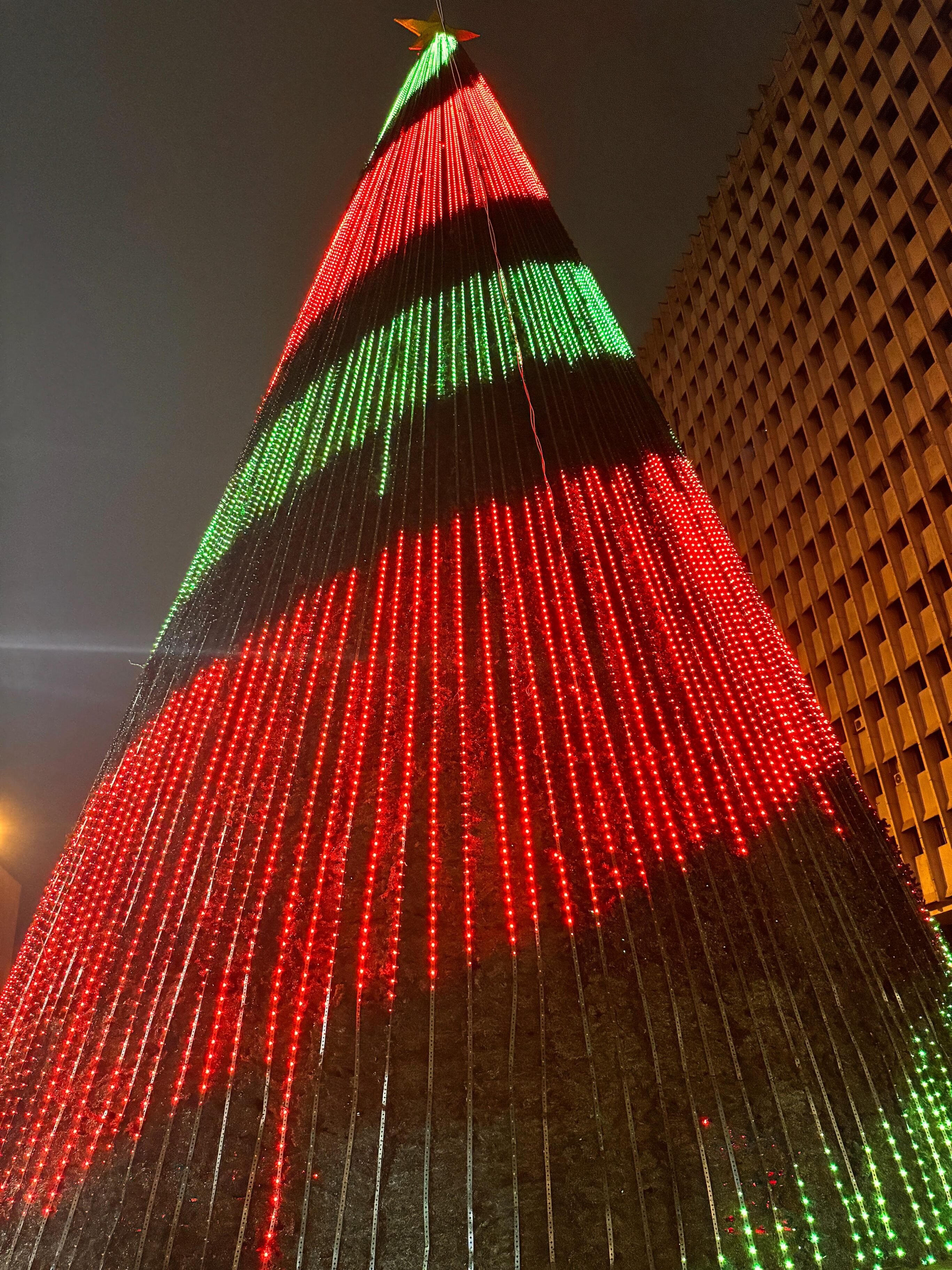 Alumbrado navideño en Cali 2024.