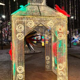 Alumbrado navideño en Cali 2024.