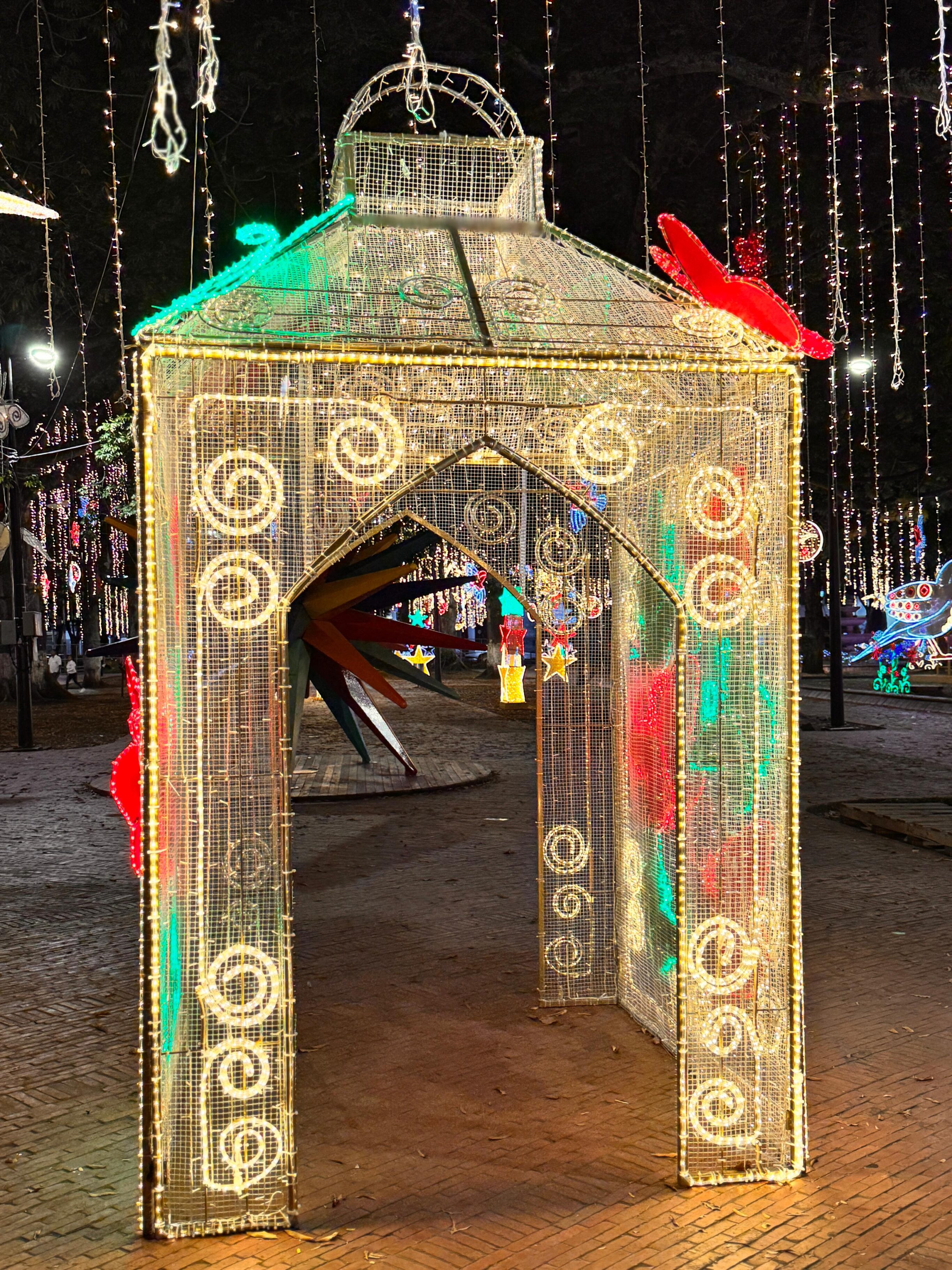 Alumbrado navideño en Cali 2024.