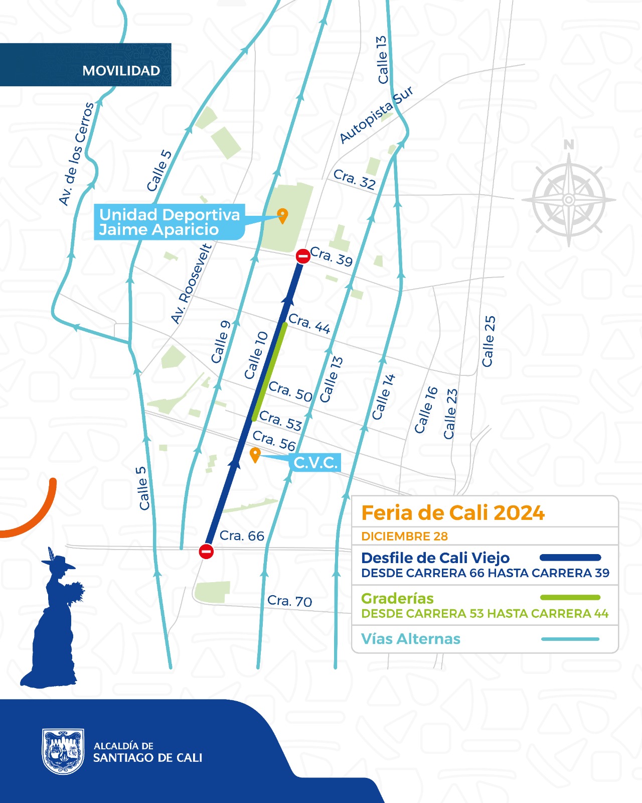 Cierres viales Feria de Cali
