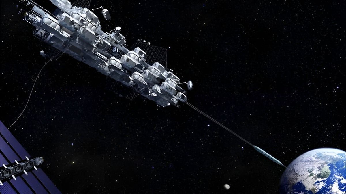 estructura que funcionaría como ascensor al espacio