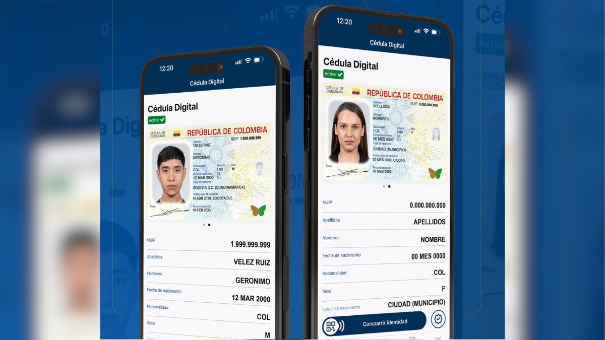 Así funcionará el trámite gratuito de la cédula digital en Colombia