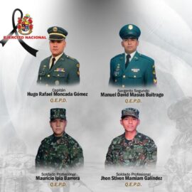 Fallecen 4 militares mientras descendían de un helicóptero en Cáceres, Antioquia